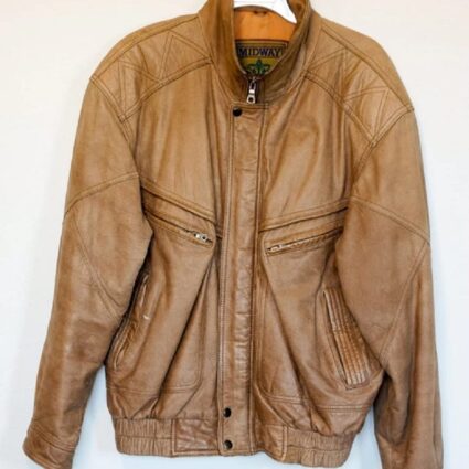 Mens Style Midway Brown Leather Jacket