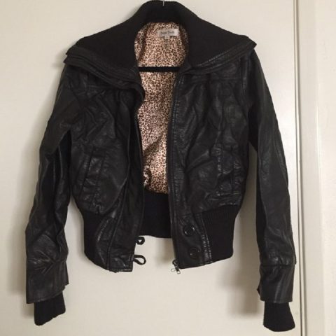 Womens Fashion Miss Posh Bomber Leather Jacket