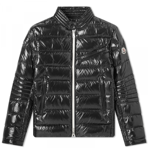 Mens Moncler Berriat Down Biker Jacket