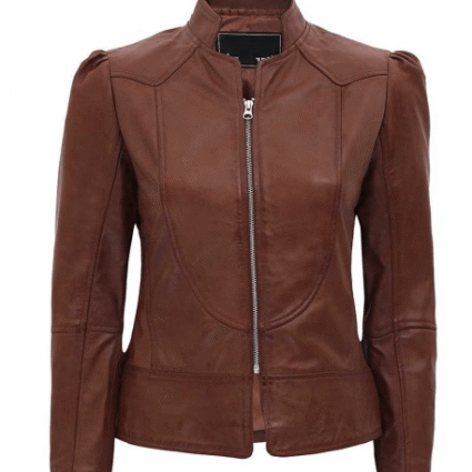 Montana Brown Motorcycle Leather Jacket