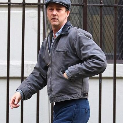 Motherless Brooklyn Lionel Essrog Grey Denim Jacket