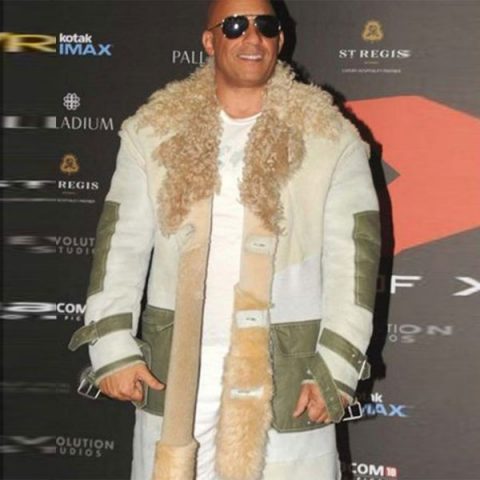 Movie xXx Premiere Vin Diesel Fur Coat