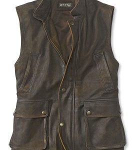 Orvis Munitions Leather Waistcoat Jacket