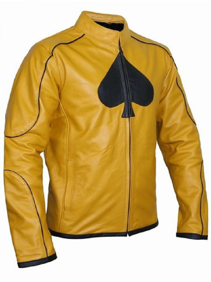 Mens Dijon Spades Mustard Leather Jacket - A2 Jackets