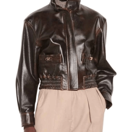 Kennedy McMann S02 Nancy Drew TV Series Bomber Leather Jacket