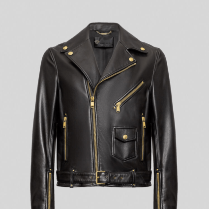 Nappa Black Biker Leather Jacket