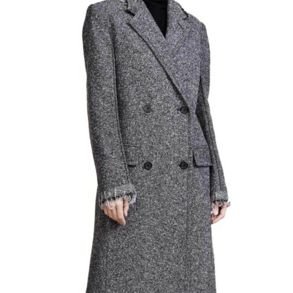 Natasha Lyonne Russian Doll Grey Wool Coat