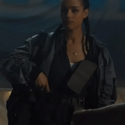 The Fast Saga F9 Nathalie Emmanuel Oversized Cotton Jacket