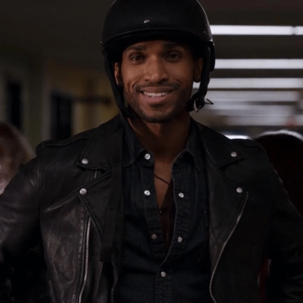 Nathan Mitchell TV Series Ginny & Georgia 2021 Zion Black Leather Jacket