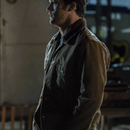 Nathan Parsons Roswell, New Mexico Shearling Collar Cotton Jacket