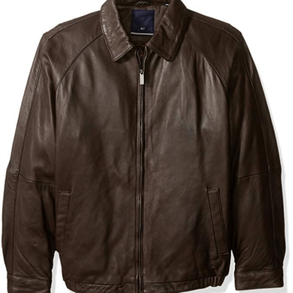 Mens Nautica Brown Leather Jacket