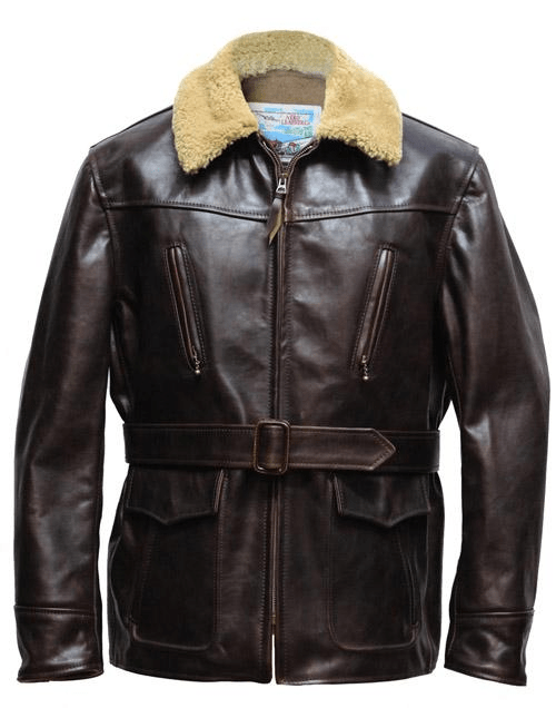 Hudson The Ultimate Navy Foul Weather Leather Jacket - A2 Jackets