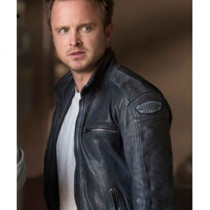 Need Fro Speed Aaron Paul Black Leather Jacket