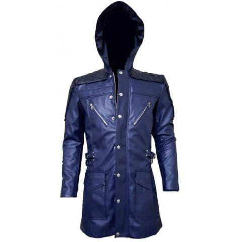 Mens Nero Devil May Cry 5 Trench Leather Coat