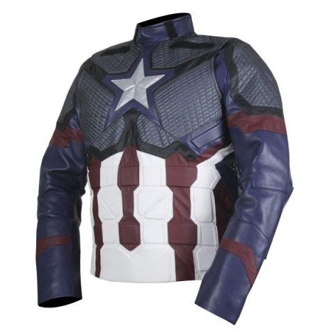 Captain America (Steve Rogers) Avengers 4 Blue Leather Jacket