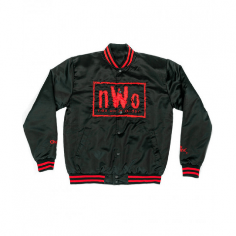 New World Order Bomber Black Satin Jacket