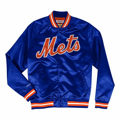 New York Mets MLB Mitchell & Ness Blue Lightweight Jacket