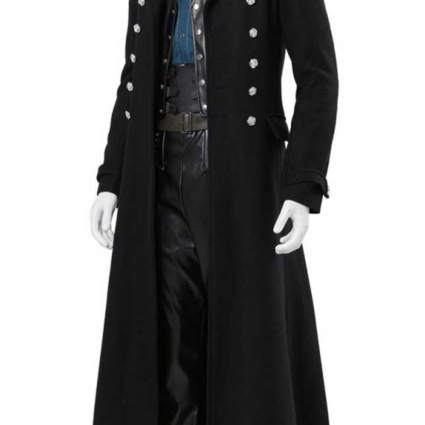 Fantastic Beasts 2 Black Wool Gellert Grindelwald Coat