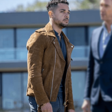 Nick Creegan Law and Order Organized Crime Suede Leather Jacket