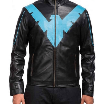Arkham Knight Batman Nightwing Leather Jacket