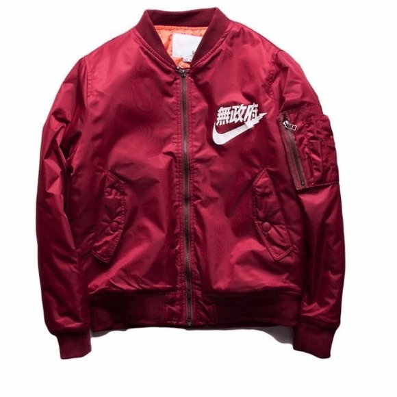 Nike Air Tokyo Red Bomber Jacket Jackets