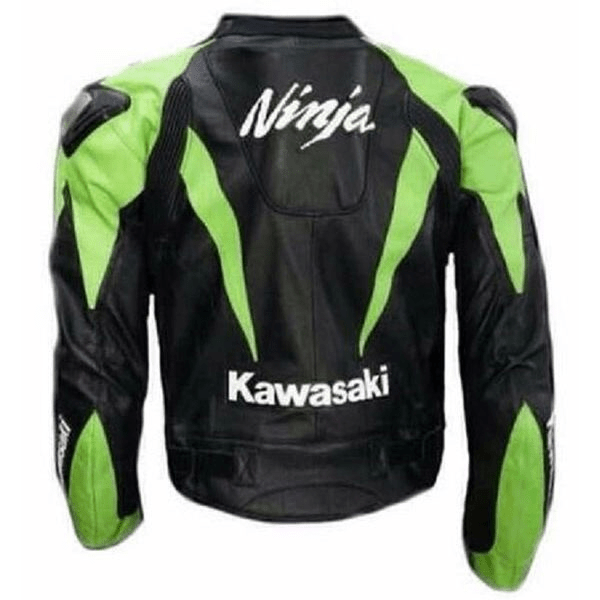 Kawasaki Ninja Motorcycle Leather Jacket - A2 Jackets