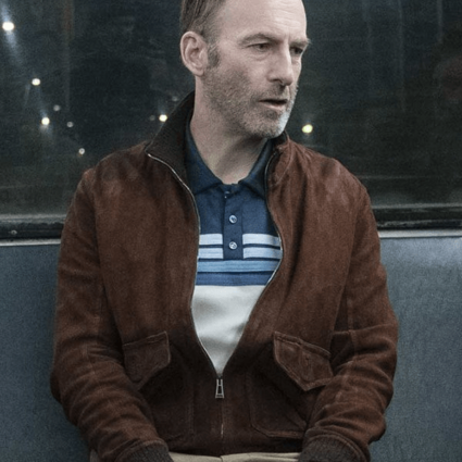 Bob Odenkirk Nobody Movie 2021 Hutch Mansell Leather Jacket