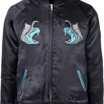 Final Noctis Behemoth Fantasy XV Bomber Leather Jacket