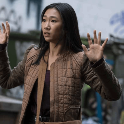 Womens Olivia Liang Kung Fu 2021 Nicky Shen Brown Quilted Jacket