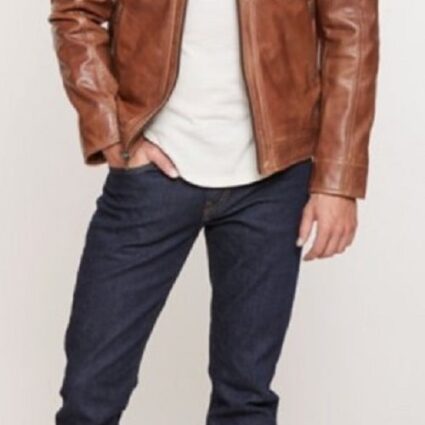 Mens Moto Leather Jacket