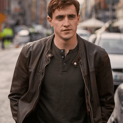 Normal People Paul Mescal Mens Brown Leather Jacket