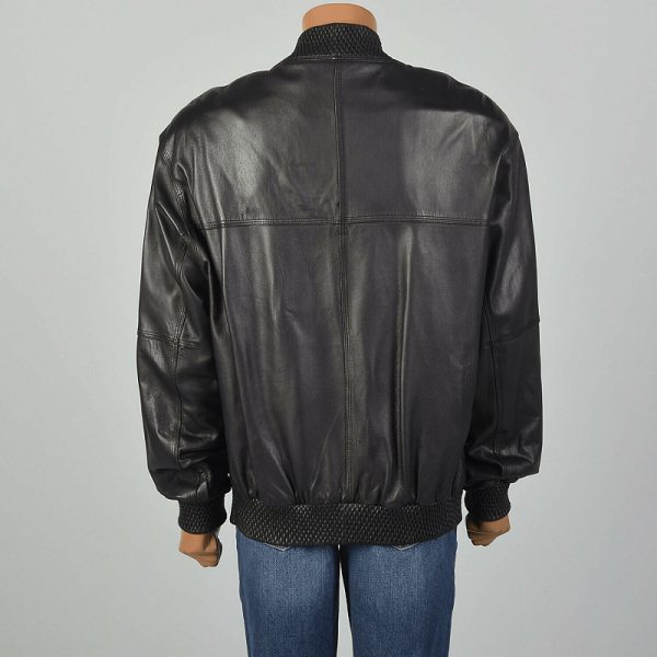 Pelle Pelle Black Bomber Leather Jacket - Image 3