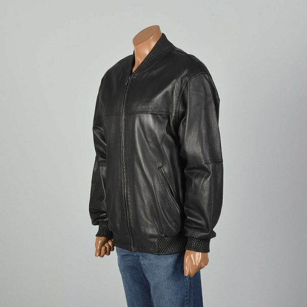 Pelle Pelle Black Bomber Leather Jacket - Image 2