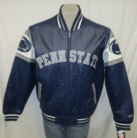 Mens Penn State Nittany Lions NCAA Leather Jacket
