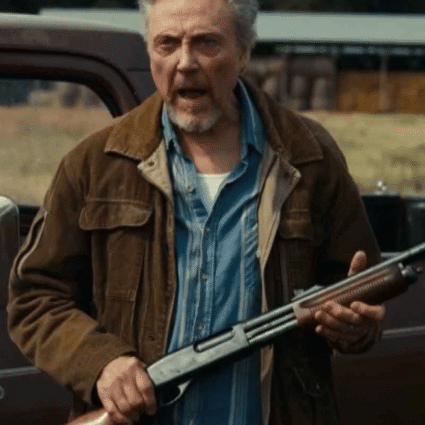 Christopher Walken Percy Vs Goliath Percy Schmeiser Suede Leather Jacket