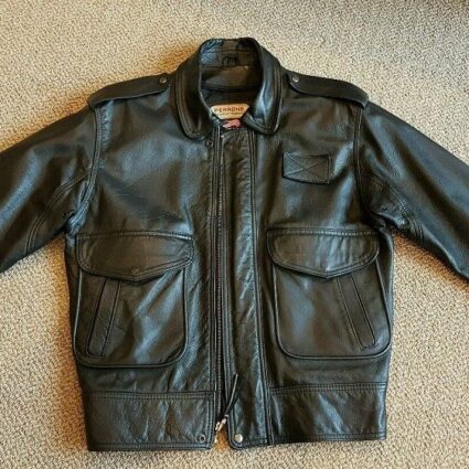 Mens Perrone Aviation Apparel Leather Jacket