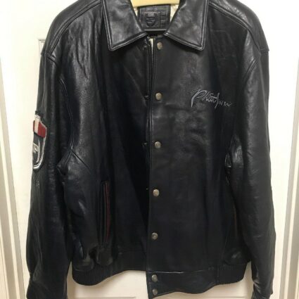Phat Farm Russel Simmons Bomber Leather Jacket