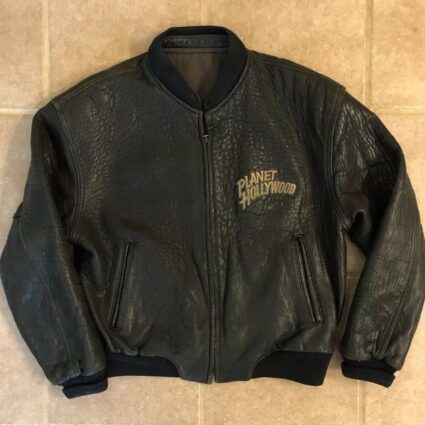 Planet Hollywood Vintage 1991 Brown Leather Jacket