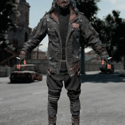 PUBG Playerunknown’s Battlegrounds Black Leather Jacket