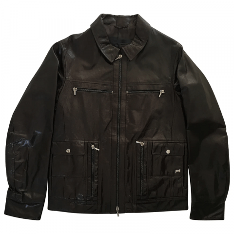 Mens Porsche Design Leather Jacket