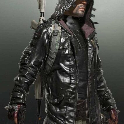 Pubg Battlegrounds Leather Hoodie Jacket