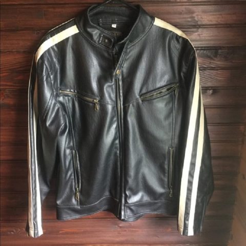 Mens PX Genuine Motorcycle Leather Jacket
