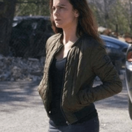 Alice Braga Queen Of The South S03 Teresa Mendoza Quilted Bomber Jacket