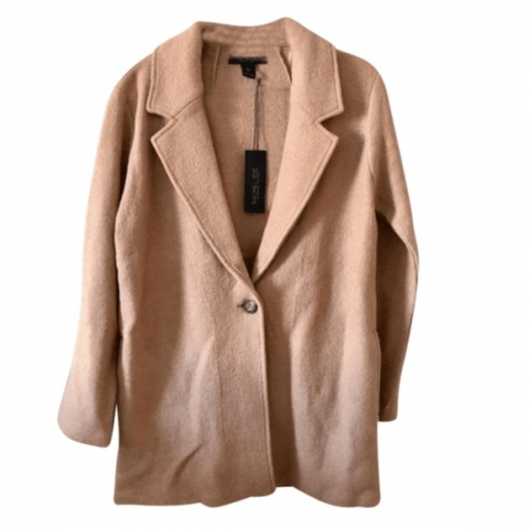 Womens Rachel Zoe Camel Wool Coat