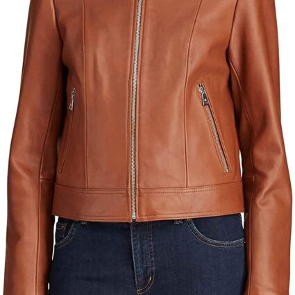 Women's Ralph Lauren Brown Leather Jacket