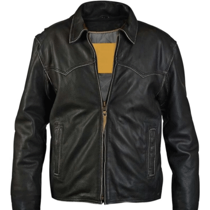 Men's Ranchwear Vegas Black Leather Jacket