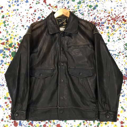 Mens Rare Vintage Wear Leather Jacket