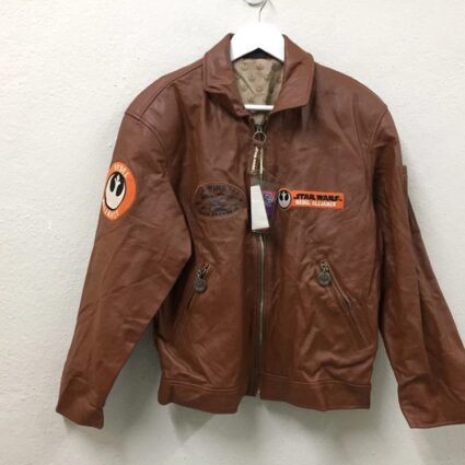 Star Wars Rebel Alliance Brown Leather Jacket
