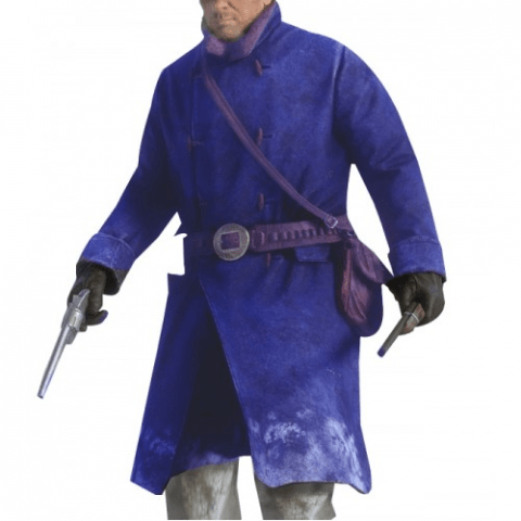 Red Dead Redemption 2 Mens Arthur Morgan Blue Wool Coat