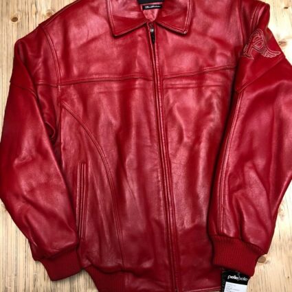 Mens Cabernet Pelle Pelle Red Leather Jacket